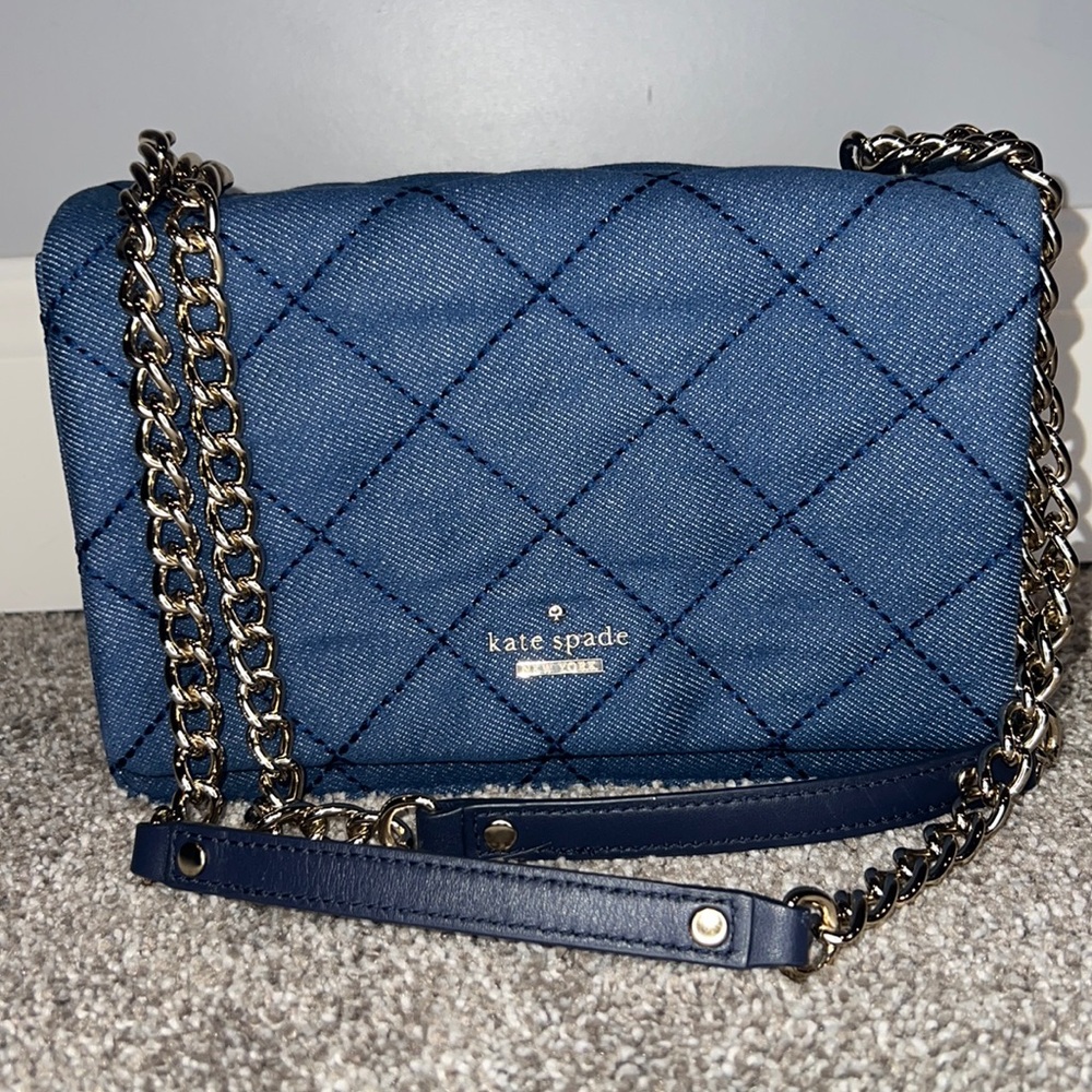 Kate Spade Emerson Place Quilted Denim Bag